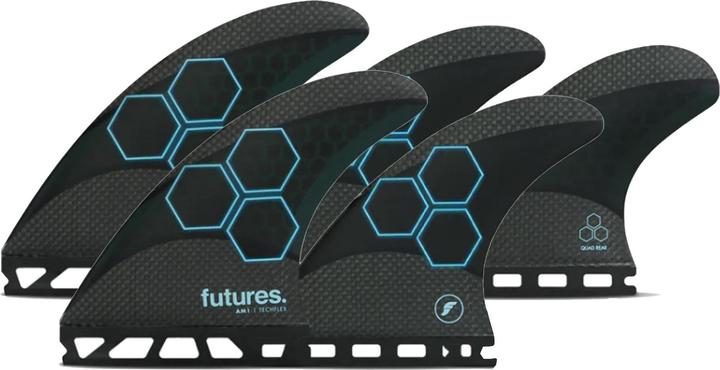 Immagine prodotto Futures Set di 5 pinne Quad Thruster AM1 Techflex