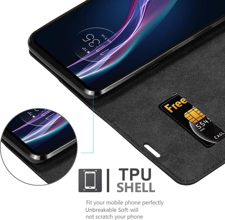 Productafbeelding Cadorabo Boek Onzichtbare Magneethoes (Motorola One Fusion+)