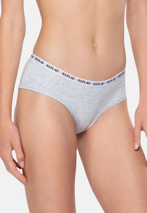 Produktbild Replay Unterhose Damen-Slip mit Logo-Bund 2er Pack (L, 2er Pack)