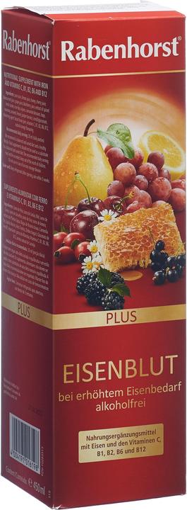 Produktbild Vitaminplus Rabenhorst Eisenblut plus 450 ml (1 Stück, Flüssigkeit, 820 g)