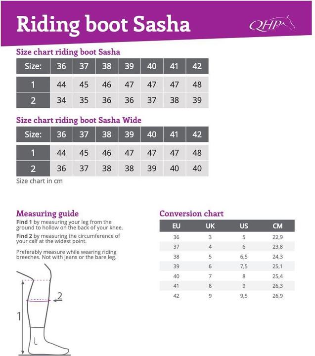Actual product image Qhp Riding boots Sasha (37)