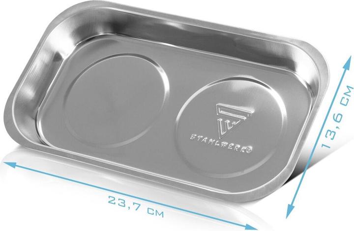 Produktbild Stahlwerk Magnetschale MS-28 ST 3er Set 237 x 136 x 28mm Magnetteller Haftschale (3 x)