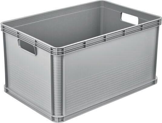 Actual product image keeeper Storage box ""robert"", 64 litres, nordic-grey Load capacity: 30 kg, food-safe, acid- and (64 l)