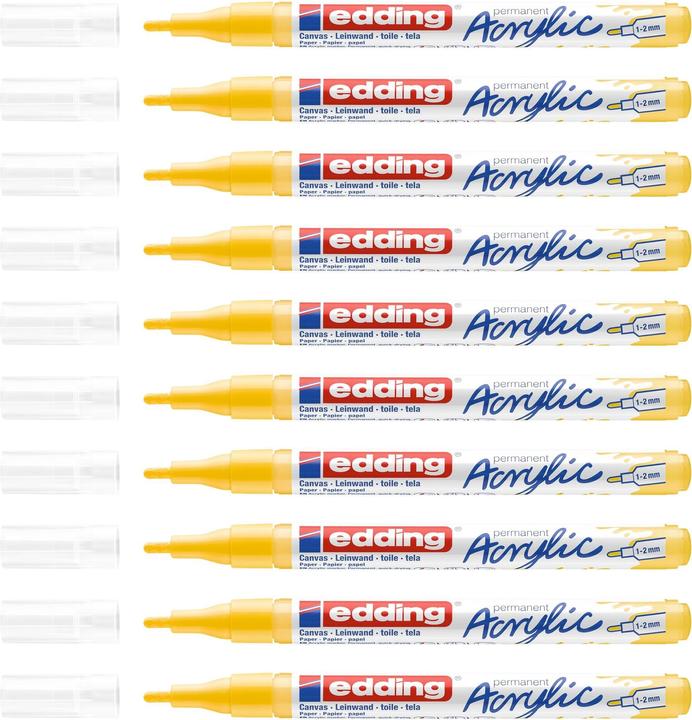 Produktbild Edding Acrylmarker 5300 Fein (Verkehrsgelb, 2 mm, 1 x)