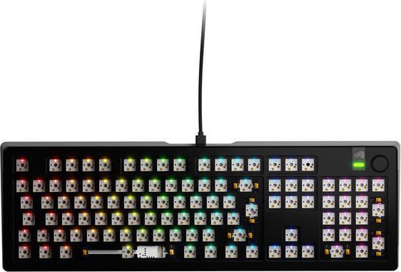 Immagine prodotto Glorious GMMK 3 Pro tastiera da gioco personalizzata al 100% - barebone, layout ISO, nero (DE, Cablato)