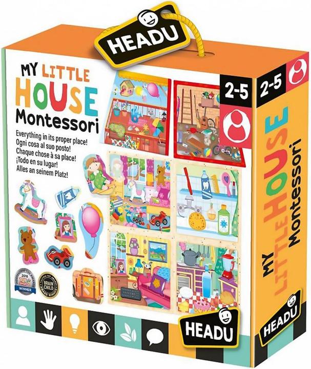 Actual product image My Little House shape and sort puzzle (German, English, Italian, French)