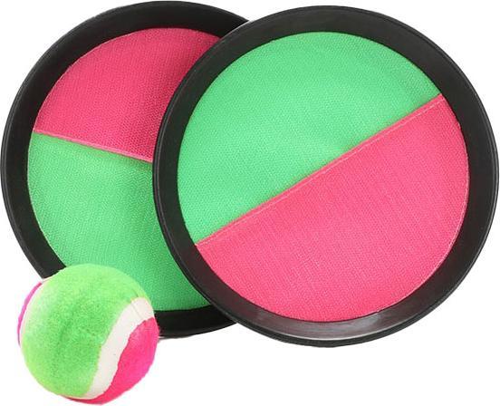 Toi-Toys Fangballspiel mit Klettverschluss, 3-teilig.