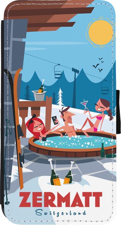 Produktbild PhoneLook Hülle Wallet schwarz Zermatt Mountain Jacuzzi (Apple iPhone XR)