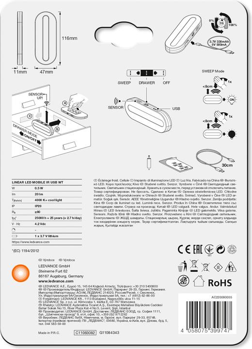 Actual product image Ledvance Mobile Ir (20 lm)