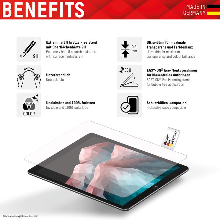 Actual product image Displex Tablet glass, tablet protective glass (1 Piece, iPad Air 2022 (5th Gen), iPad Air 2020 (4. Gen), iPad Pro 11 2018 (1. Gen), iPad Pro 11 2020 (2. Gen), iPad Pro 11 2021 (3rd Gen))