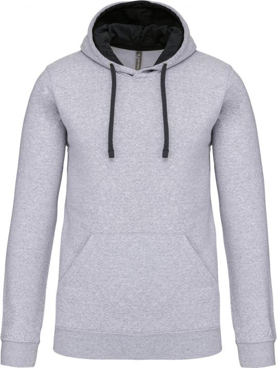 Kariban Sweatshirt mit kontrastierender Kapuze
