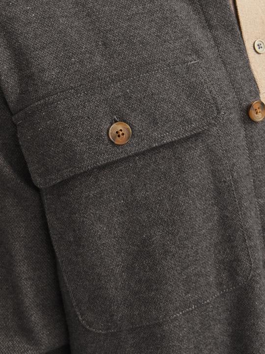Actual product image Jack & Jones Jprraymond Melange Solid Ls Overshirt Sn (XS)
