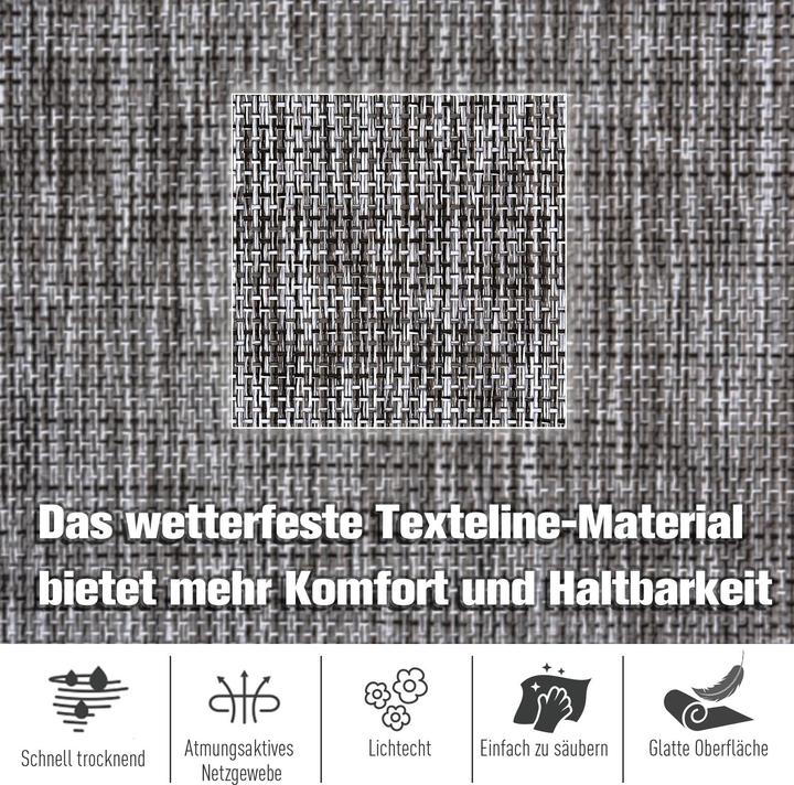 Produktbild Outsunny Schaukelstuhl mit verstellbarer Rückenlehne und Fussstütze (69 cm)