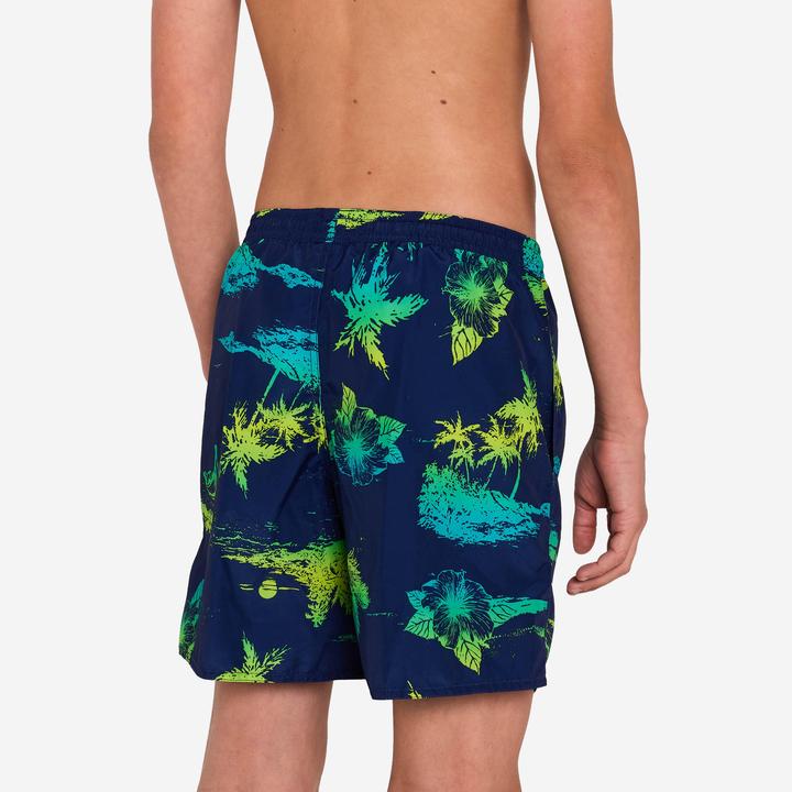 Produktbild Olaian Boardshorts Surfen Jungen mit Taschen 100 Stories dunkelblau (10, 11, 12)