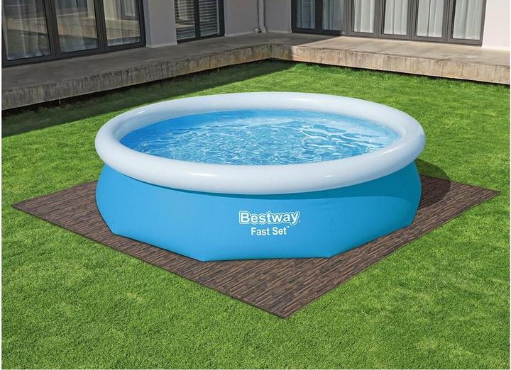 Actual product image Bestway 50 cm x 50 cm Decorative Pool Floor Protector 12-Pack