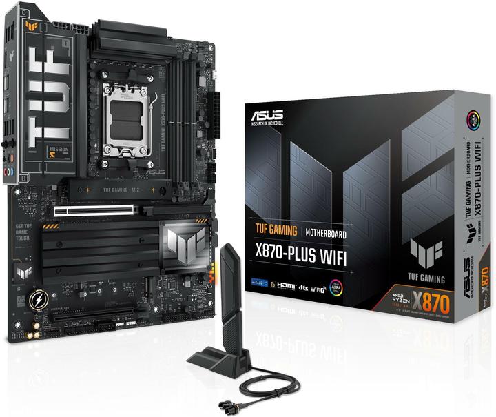 Actual product image ASUS TUF GAMING X870-PLUS WIFI (AM5, AMD X870, ATX)