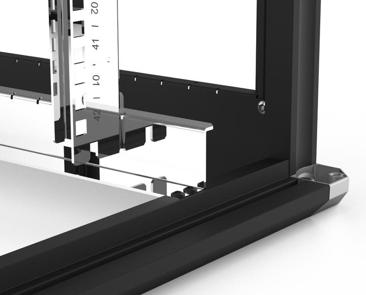 Produktbild Enoc Basic 19Zoll Standschrank 24HE 800x800x1200mm BxTxH sw (24 HE, 19 Zoll Rack)