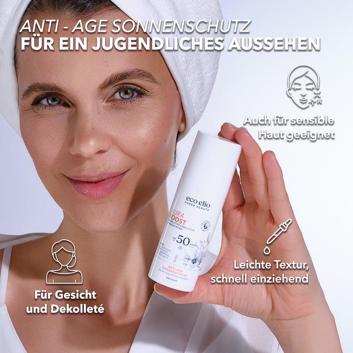 Immagine prodotto Eco Elio Aura Boost (Crema solare, SPF 50, 50 ml, 94 g)