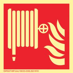 Actual product image Werkstarck Photoluminescent fire protection symbols