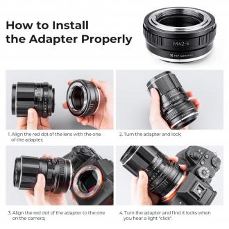 Immagine prodotto K&F Concept Bajonettadapter - M42 / Sony E