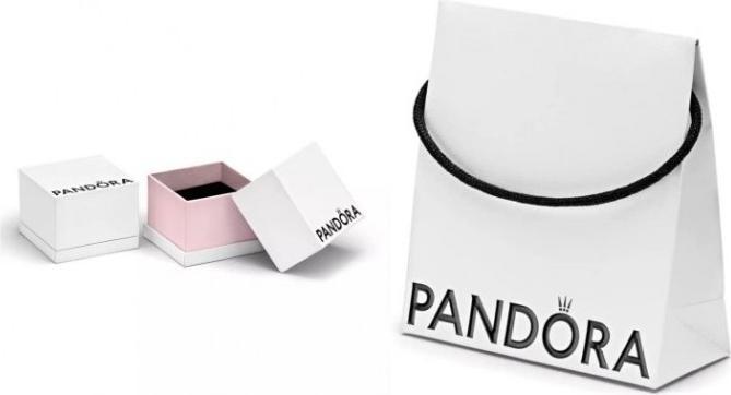 Actual product image Pandora Coral-coloured Shell Double Dangle Charm (Silver 925)
