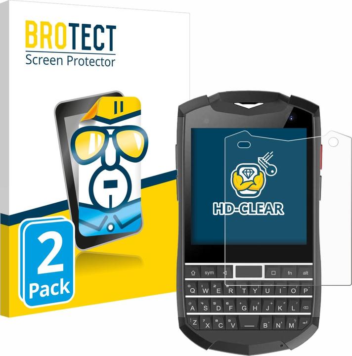 Produktbild BROTECT Schutzfolie Displayschutz Klar (2 Stück, Unihertz Titan Pocket)