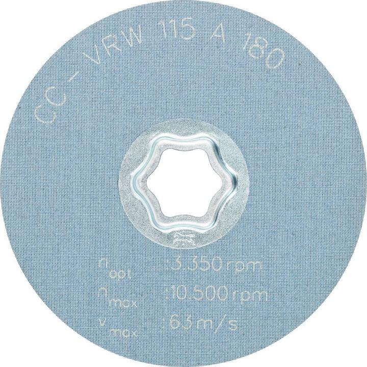 Actual product image Pferd COMBICLICK soft fleece disc CC Ø 115 mm A 180 for cleaning & satin finishing for angle grinders