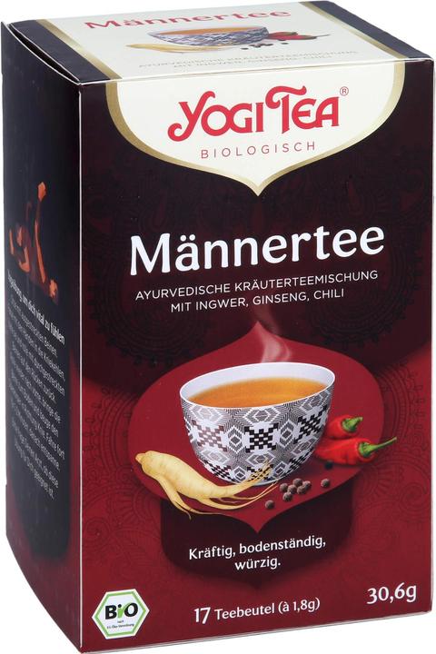 Actual product image Yogi Tea Men's Tea Ayurvedic Herbal Tea Blend, 17 pcs. filter bags (30.60 g)