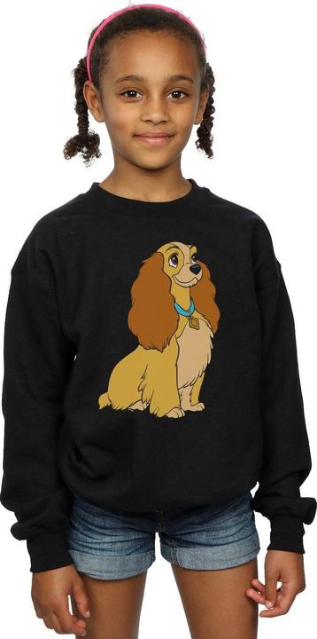 Actual product image Disney Girls Lady And The Tramp Lady Spaghetti Heart Sweatshirt (128)