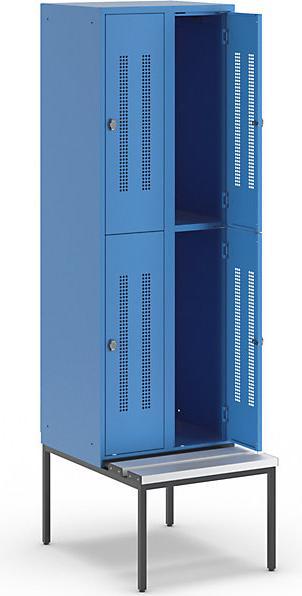 Produktbild Wolf Halbhoher Garderobenschrank mit Sitzbankuntergestell (60 cm, 214 cm)