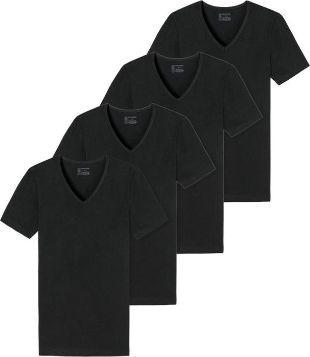 Produktbild Schiesser 4er-Pack - 95/5 - Organic Cotton T-Shirt / Unterhemd mit Rundhals (XXL)