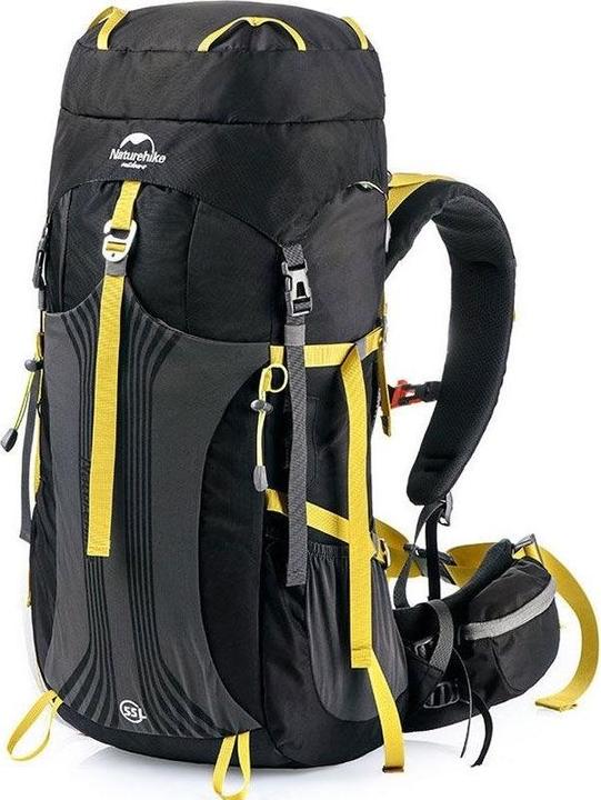 Produktbild Naturehike trekový batoh Hiking 55 + 5l - cerný (60 l)