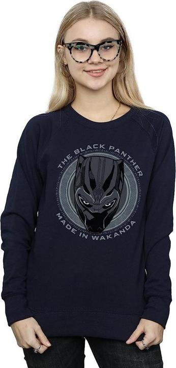 Immagine prodotto Black Felpa in cotone Made In Wakanda Donna/Ladri (L)