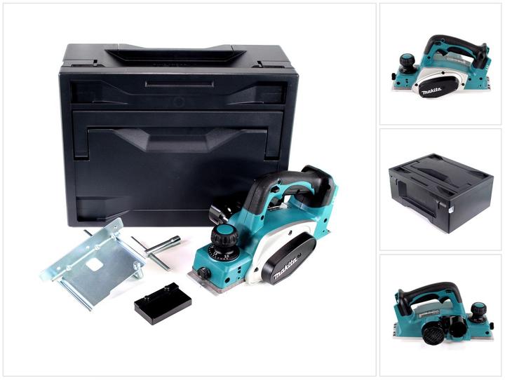Produktbild Makita DKP 180 ZX Akku Hobel 18V Solo + Makbox - ohne Akku, ohne Ladegerät