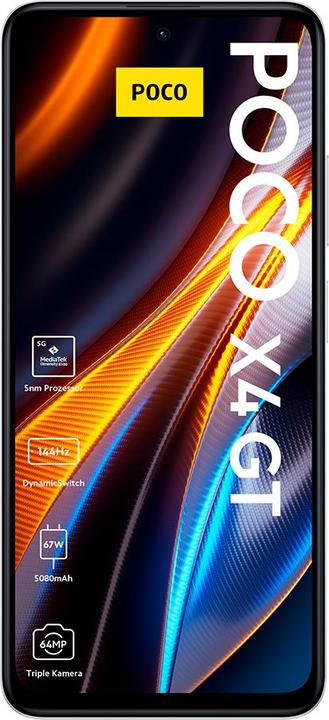 Produktbild Xiaomi Poco X4 GT (256 GB, Silver, 6.60", Dual SIM, 64 Mpx, 5G)