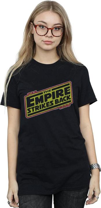 Immagine prodotto Star Wars The Empire Strikes Back Logo Maglietta Ampia Donna (XL)