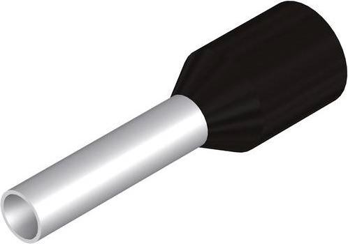 Produktbild Weidmüller Aderendhülse Länge L1/L2 14,0/8,0 mm schwarz m.Ku.-Kragen 1,50 mm² (14 mm)