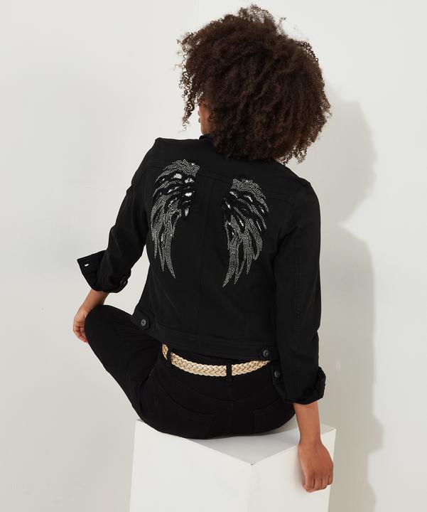 Actual product image Joe Browns Embellished distressed denim jacket (44)