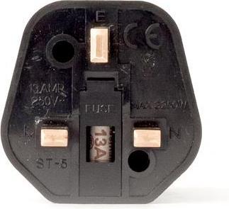 Image du produit Varia EURO PLUG TO UK PLUG - Adaptateur JPS - Euro mâle vers UK mâle