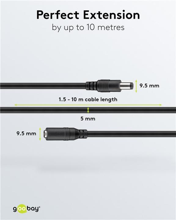 Image du produit Goobay Câble d'extension d'alimentation (3 m)