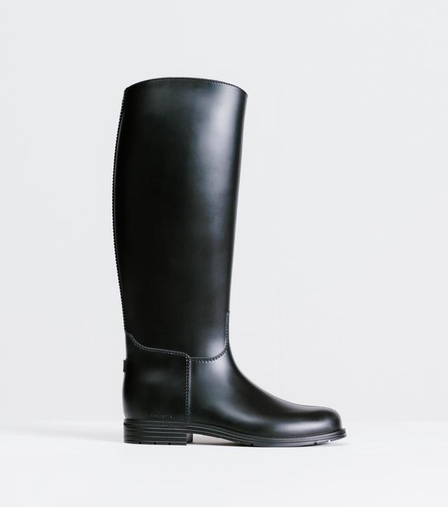 Fouganza Reitstiefel Synthetik Damen/Herren - 100 schwarz