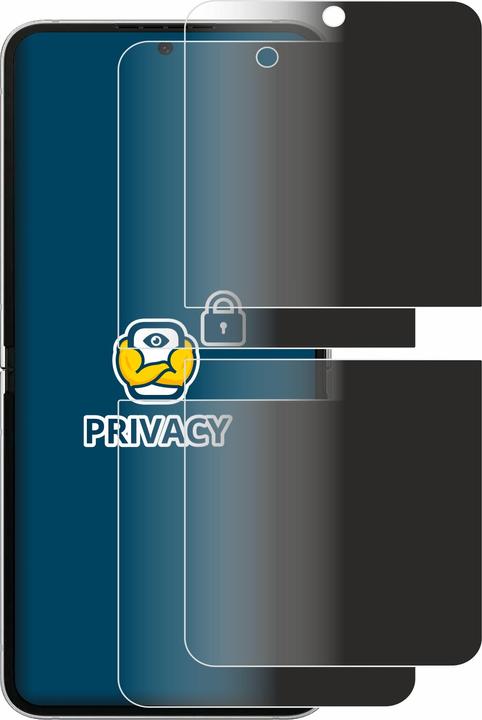 Productafbeelding BROTECT Anti-spionnetje privacyfolie Beschermfolie tegen blauw licht (2 Stuk, Samsung Galaxy Z Flip6)