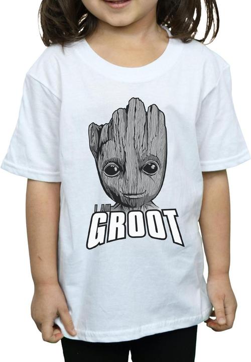 Immagine prodotto Guardians Of The Galaxy Groot Face Maglietta Ragazze (128)