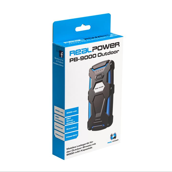Immagine prodotto RealPower Powerbank (batteria supplementare) PB-9000 (9000 mAh)