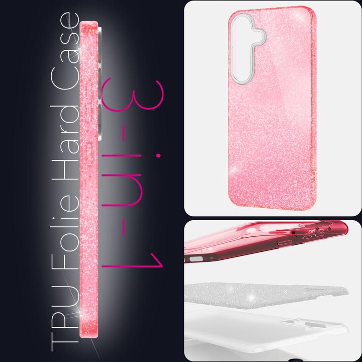 Actual product image Nalia ShinePop - Stabile Glänzende Glitzer Hülle - Glamour Glitter Cover (Samsung Galaxy S25)