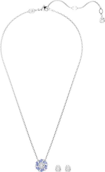 Image du produit Swarovski Idyllia Set Différentes coupes Fleur Bleu