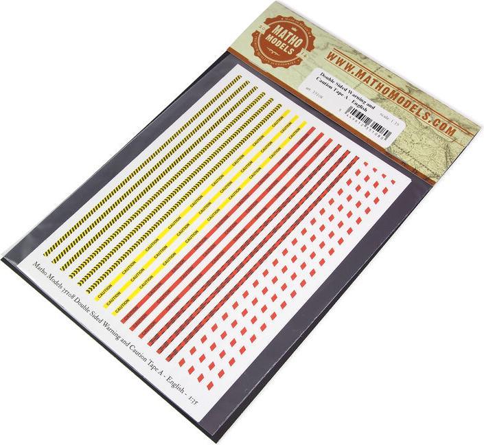 Actual product image Matho Models Double Sided Warning and Caution Tape A - English
