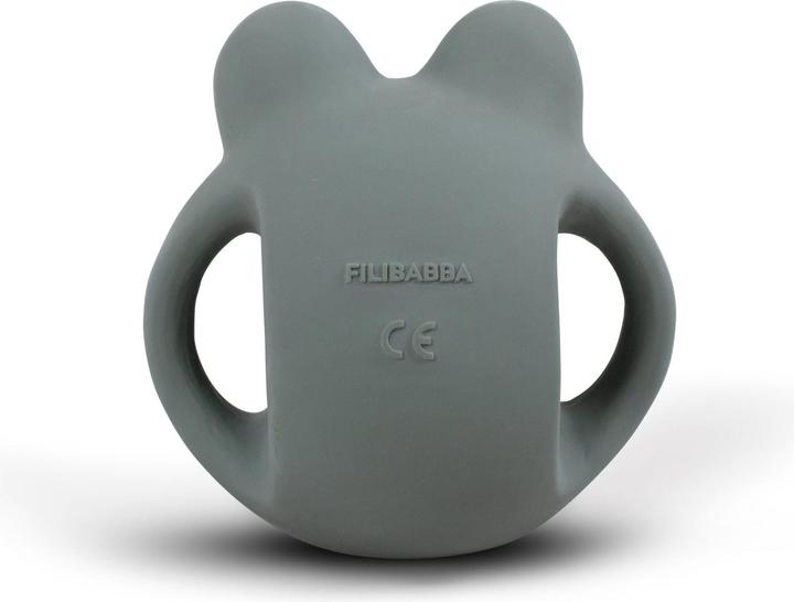 Actual product image Filibabba Teething ring - Frey the Frog Moss Green