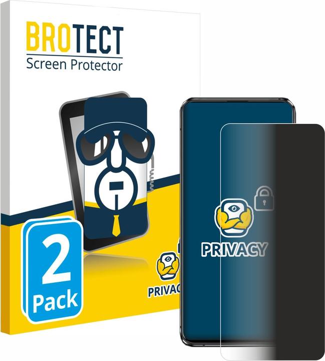 Productafbeelding BROTECT Sichtschutzfolie Anti-Spy Privacy Folie Blaulicht-Schutz (2 Stuk, Asus Zenfone 7 Pro)