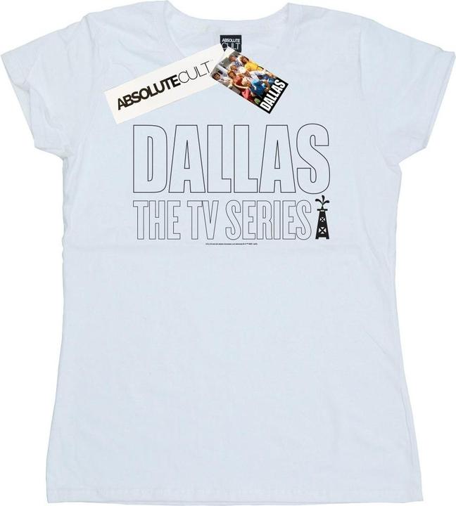 Actual product image Dallas Womens/Ladies TV Series Logo Cotton T-Shirt (M)